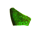 Glass Fragment, Pot metal glass, vitreous paint, Syrian