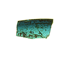 Glass Fragment, Pot metal glass, vitreous paint, Syrian