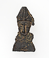 Pilgrim's Badge with Bust of a Bishop, Lead, British
