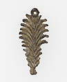 Pilgrim's Badge in the form of a Martyr's palm frond, Lead, French or British