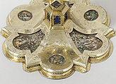 Chalice, Silver, silver gilt, translucent enamels, Catalan