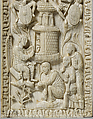 Plaque with the Holy Women at the Sepulchre, Elephant ivory, North Italian