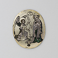 Enamel Plaque with the Annunciation, Silver with translucent and opaque enamels, South Netherlandish
