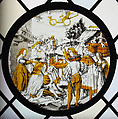Roundel of The Planet Venus and Her Children, After Jörg Breu the Elder (German, Augsburg 1480–1537 Augsburg), Colorless glass, vitreous paint, silver stain, German