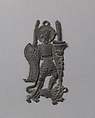 Pilgrim's Badge representing Saint Adrian, Lead alloy, South Netherlandish
