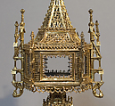 Monstrance, Silver, silver gilt, translucent and opaque enamels, rock crystal, Spanish