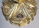 Monstrance, Silver, silver gilt, translucent and opaque enamels, rock crystal, Spanish
