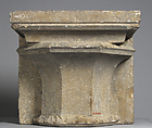 Column Base with Shaft Fragment, Stone, French