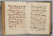 Antiphonary, Paper; leather binding, Italian