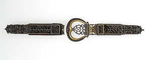 Buckle, Steel and copper alloy, French