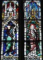 Saint Mary Magdalene, Pot-metal, colorless glass, and vitreous paint, French
