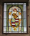Heraldic Panel with Arms of the House of Hapsburg, Pot-metal glass, white glass, vitreous paint, and silver stain, South Netherlandish