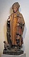 Saint Germain and a Donor, Limestone, paint, French