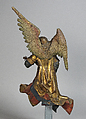 Sculpture of Angel with Rebec, Limewood (possibly), South German