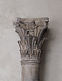 Capital (from ensemble of Capital, Shaft, and Base), Limestone, French