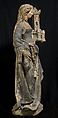 Saint Barbara, Limestone, paint, gilt, North French