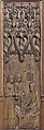 Panel with Angels Visiting the Virgin in the Temple, Oak, French