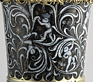 Beaker with Apes, Silver, silver gilt, and painted enamel, South Netherlandish