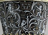 Beaker with Apes, Silver, silver gilt, and painted enamel, South Netherlandish
