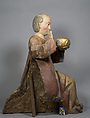 Melchior of the Three Kings from an Adoration Group, Poplar, paint and gilt, German