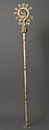 Crozier with Lamb of God, Bone with paint and gold, North Italian