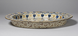 Deep Dish, Tin-glazed earthenware, Spanish