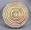 Platter, Tin-glazed earthenware, European