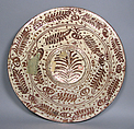 Dish, Tin-glazed earthenware, Spanish