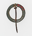 Ring Brooch, Copper alloy, European