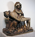 Pietà, Wood, paint, and gilt, German