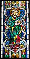 Saint Thomas, Pot-metal glass, colorless glass, and vitreous paint, Austrian