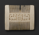 Comb with Putti and Sea Creatures, Elephant ivory, Italian
