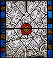 Grisaille Panel, Glass, lead, gilding, French