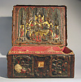The Guennol Leather Casket, Leather (Cuir bouilli), tooled with polychromy and gilding, South Netherlandish