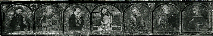 Retable, Master of Cubélls (Spanish, active 1374–ca. 1406), Tempera and gesso on canvas, Catalan