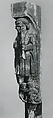 Architectural Support with a Flute-Player, Oak, French