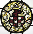 Armorial Roundel, Pot-metal glass, vitreous paint, and silver stain, German