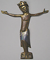 Appliqué Figure of Christ, Copper gilt, champlevé enamel, French