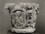 Capital with Symbols of the Evangelists, Limestone, French or Spanish