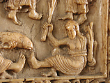 Plaque with the Ascension, Elephant ivory, German