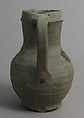 Jug, Earthenware, unglazed and partially salt glazed, German