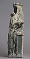 Seated Virgin and Child, Limestone, paint, French