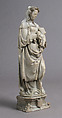 Virgin and Child, Marble, gilt, French