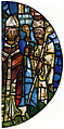 Saint Martial Founding the Cathedral of Saint-Pierre, Pot-metal glass, vitreous paint, and lead, French
