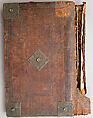 Portfolio, Leather binding with copper alloy mounts, French