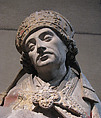 Saint Augustine, Limestone, paint, gilt, French
