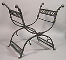 Chair, Iron, silk, French