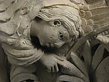 Capital with an Angel Emerging from a Cloud, Limestone, French