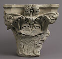 Capital with an Angel Emerging from a Cloud, Limestone, French