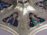Ostensory, Silver, silver-gilt, basse taille enamel,  rock crystal, Italian (?)